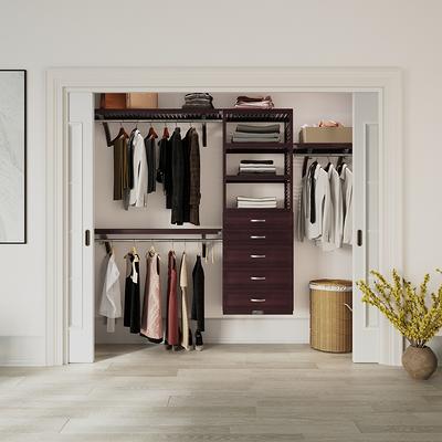 John Louis Home 12in. Deep Solid Wood 5-Drawer Premier Closet