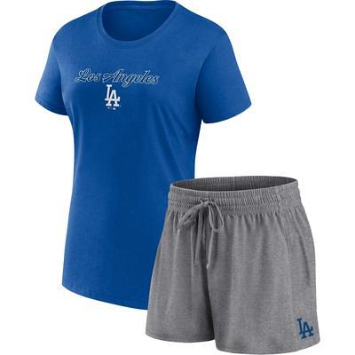 Men's FOCO Royal Los Angeles Rams Colorblock Mesh V-Neck & Shorts