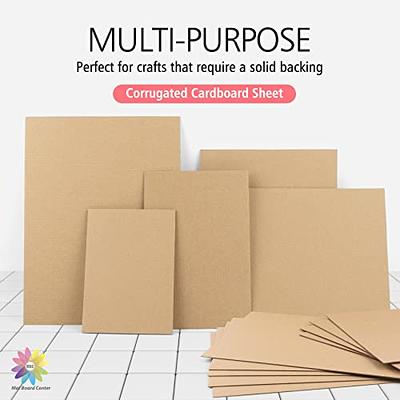 Mat Board Center, 25 pack 5x7 Brown Cardboard sheet, 1/8 inch thick, Flat  Corrugated Cardboard Inserts for Packing, Shipping, Mailing, Cardboard