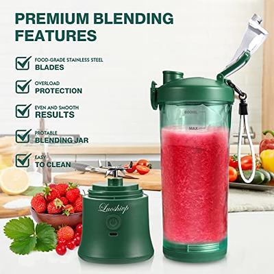 Portable Handheld Blenders Juicer USB Rechargeable, Mini Personal Blenders  for Shakes & Smoothies, Kitchen Fruit Juicer Mini Blenders with 6 Blades