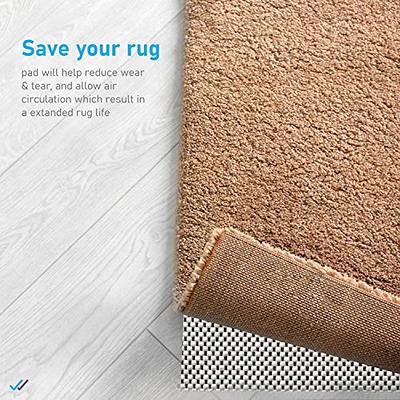 DoubleCheck Products Non Slip Area Rug Pad Size 9 X 12 Thick