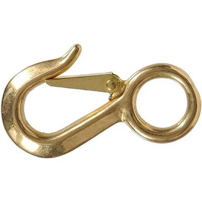 Heavy Duty Spring Snap Hook Carabiner, Solid Brass Chain Rope