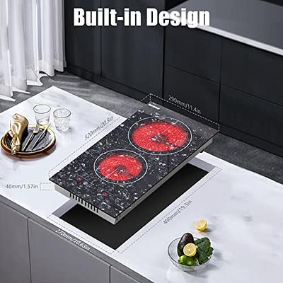 Karinear 30 Inch 4 Burners Built-in Radiant Electric Stove Top