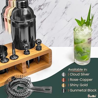 Joytable Bartender Kit - Cocktail Set Kit - Bartender Drink Mixer Shaker Bar Tool Set - 8 Piece Set - Black