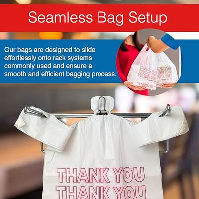 Reli. Thank You Plastic Bags (350 Count) | White Grocery Bags | Plastic  Shopping Bags with Handles | T Shirt Bags for Small Business, Store,  Retail