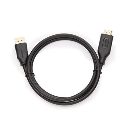   Basics DisplayPort to HDMI Display Cable,  Uni-Directional, 4k@30Hz, 1920x1200, 1080p, Gold-Plated Plugs, 6 Foot,  Black : Electronics