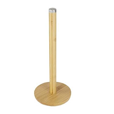 Bamboo Countertop Paper Towel Holder (Natural), by Home Basics, Modern and  Contemporary Kitchen Paper Towels Holder with Stainless Steel Finial