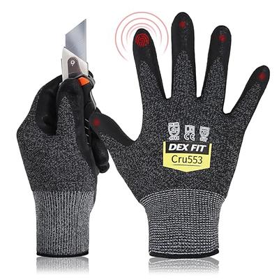 Kebada Cut Resistant Gloves, 100% Food Grade Cutting Gloves, ANSI A4  Protection Anti Cut Gloves; Glass-Free and Steel-Free, Level 5 Knife Gloves  C4