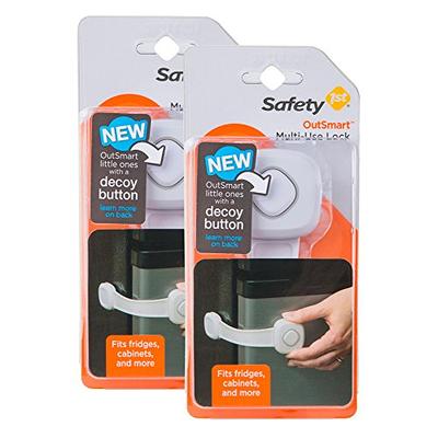 Safety 1ˢᵗ Double Door Baby-Proofing Cabinet Lock (2pk), Charcoal