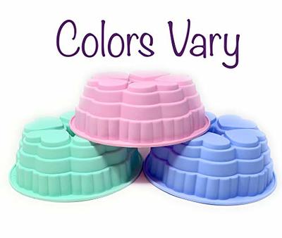 Silicone Heart Bundt Pan: Non-Stick Round Bundt Cake Jello Mold for  Valentine's Day or Anniversary Party 9” Across Colors Vary - Yahoo Shopping