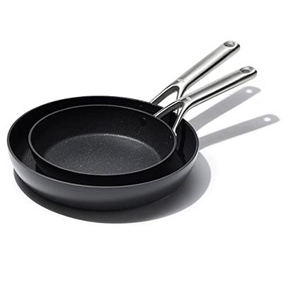 OXO Mira Tri-Ply Stainless Steel PFAS-Free Nonstick, 8 & 10 Frying Pan  Skillet Set - Yahoo Shopping