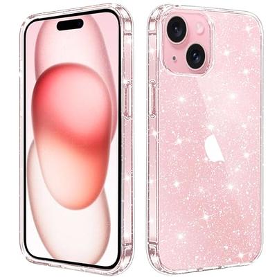 Hython Case for iPhone 13 Pro Max Case Glitter, Cute Sparkly Clear Glitter  Shiny Bling Sparkle Cover, Anti-Scratch Hard PC Slim Fit Shockproof