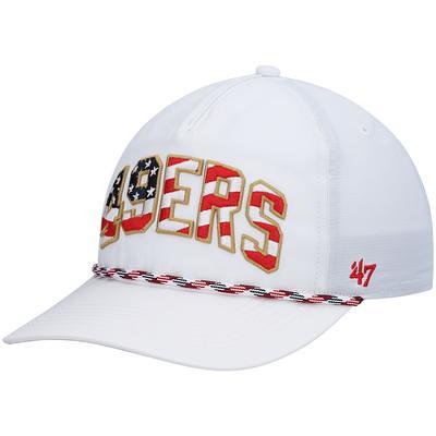 Texas Rangers '47 Primary Logo Trucker Snapback Hat - Royal/White