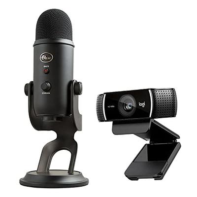 Blue Microphones Yeti Blackout USB Microphone Streamer and Podcast Bundle with