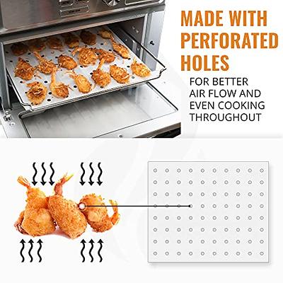 100 PCS Air Fryer Oven Liners, 13 x 12 inch Perforated Rectangular Air  Fryer Parchment Paper