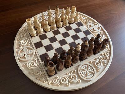 Trademark Games Wooden Book Style Chess Board with Staunton Chessmen  12-110402 - The Home Depot