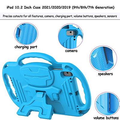 LTROP iPad 9th/8th/7th Generation Case, iPad 10.2 2021/2020/2019 Shockproof Kids  Case with Shoulder Strap Handle Stand, Blue - Yahoo Shopping