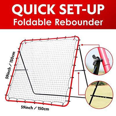 VEVOR Soccer Rebounder Rebound Net Kick-Back 39 in. x 39 in