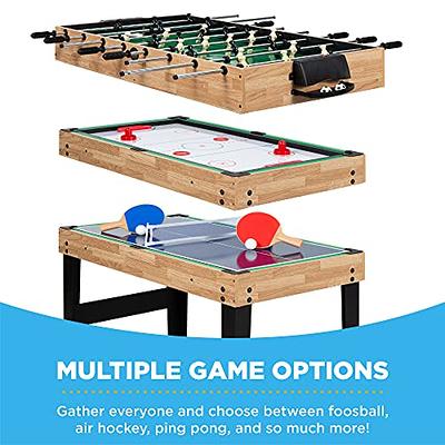 RayChee 48 Multi Game Tables 15-in-1 Combo Game Table w/Foosball, Air  Hockey, Pool, Ping Pong, Basketball, Chess, Poker, Bowling, Shuffleboard  for Family Fun 