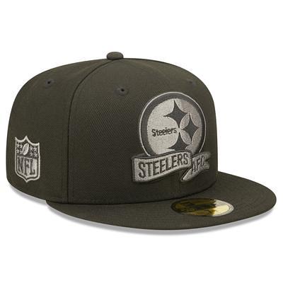 Men's New Era Cream/Black Pittsburgh Steelers 2022 Sideline