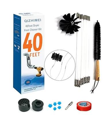 Bluesea 7 Pieces 25 Feet Dryer Vent Cleaner Kit, Reinforced Nylon Dryer Vent  Cleaning Kit, Durable Dryer Vent Brush Vacuum Attachment with Flexible Lint  Trap Brush, Vacuum & Dryer Adapters - Yahoo Shopping