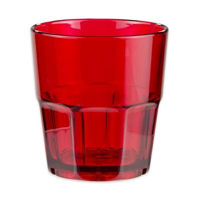 Choice 20 oz. Red SAN Plastic Pebbled Tumbler - 12/Pack