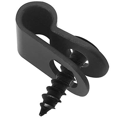 Alamic Cable Clamp R-Type Cable Clip Wire Clamp 3/16 Nylon Screw