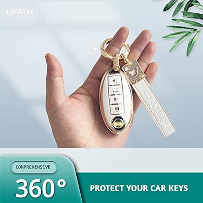 LOCATVE Compatible with Nissan Key Fob Cover, Car Key Cover for Nissan  Altima Maxima Armada Rogue Murano Sentra Pathfinder Key Fob Cover 2022  White - Yahoo Shopping