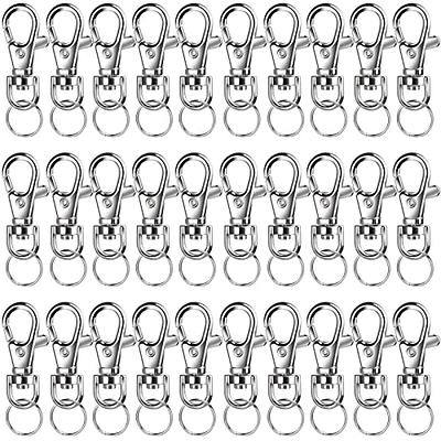 5 Set Key Chain Key Rings Metal Swivel Clasps Snap-On Keychain Ring Hook  Spring Clip Snap Hook Lobster Clasp for Keys, Lanyards Jewelry Findings