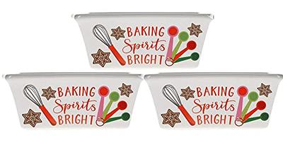 Greenbrier Christmas Holiday Ceramic Mini Loaf Pans, Nonstick