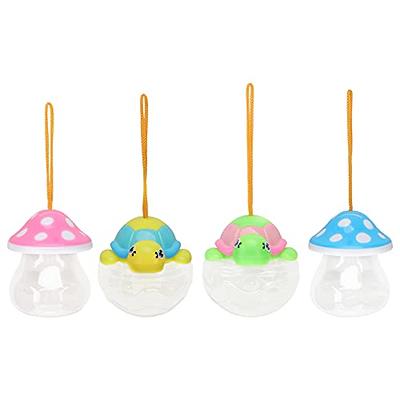 NUOBESTY 4Pcs Mini Fish Bowl Portable Plastic Small Fish Tanks