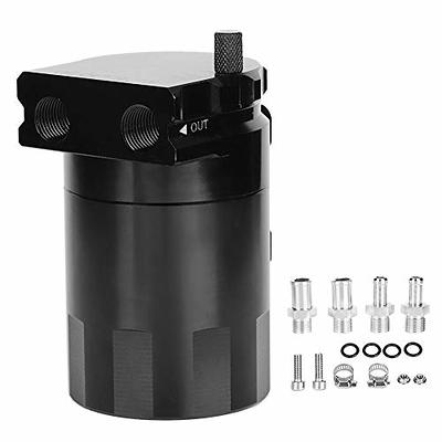 Yctze Universal Oil Catch Can Kit 300ML Reservoir Tank Engine Black Polish  Baffled Aluminum Alloy oil catch can,oil catch giulia - Yahoo Shopping