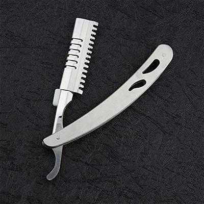 Straight Razor with Strope - Professional Straight Edge Barber Razor  Premium Stainless Steel Shaver Razor with Shaving Strop for Men Home &  Salon