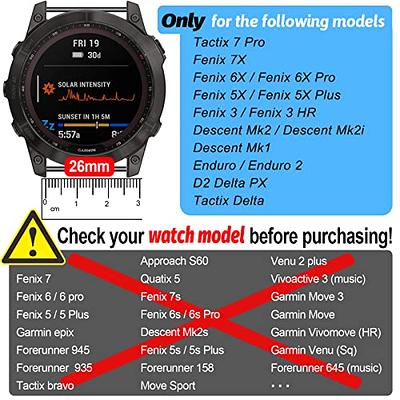 Garmin Fenix 7x, Fenix 6x, Fenix 5 Plus, Forerunner 935, Approach