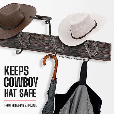  Cowboy Hat Rack Hat Holder Hat Organizer Hat Hanger Hat Wall  Mount - Adhesive Metal Hooks - Easy to install - 4 Pack - No Hat : Home &  Kitchen