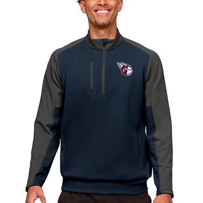 Men's Antigua Steel Newark Eagles Pace Quarter-Zip Pullover Top