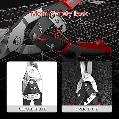 AIRAJ Pro 10 in Aviation Tin Snips Straight Cut,Industrial CR-Mo Metal  snips with Double Lever, Heavy Duty Tin Snips for Cutting Sheet Metal,  Chrome Vanadium Steel - Yahoo Shopping