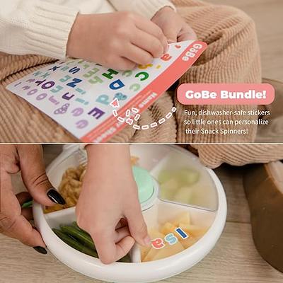  GoBe Kids Original Snack Spinner Bundle with Hand Strap and  Sticker Sheet - Reusable Snack Container with 5 Compartment Dispenser and  Lid, BPA and PVC Free, Dishwasher Safe