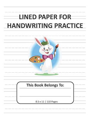 Kindergarten writing paper with lines for ABC kids : Writing Paper for kids  with Dotted Lined - 110 pages 8.5x11 Handwriting Paper 