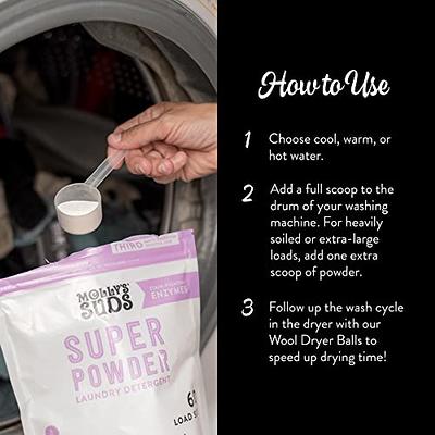 Molly's Suds Original Laundry Detergent Powder | Natural Laundry Detergent  Powder for Sensitive Skin | Earth-Derived Ingredients, Stain Fighting | 120