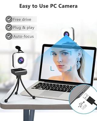 1080P Webcam Web Camera with Microphone, HD Webcam Computer Cam