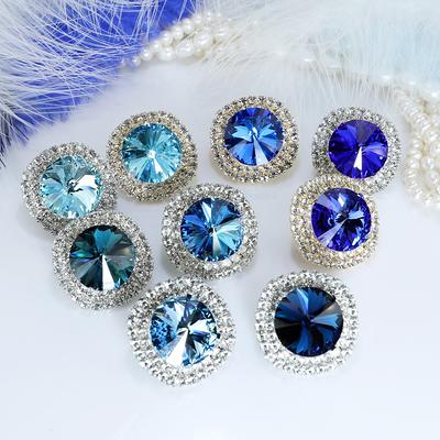 Blue Brooch Lapel Pin Round Crystal Aqua Navy Royal Rhinestones Grandmother  Mother's Day Gift Wedding Jewelry, 18mm, Gold, Silver, Sa6 - Yahoo Shopping