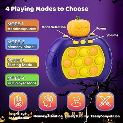 ORDTBY Handheld Travel Pop It Pro Games for Kids Electronic Fidgets Games  Boy Girl, Gift for3 4 5 6 7 8 Year Old Boys Birthday Xmas, Light Up Pop It