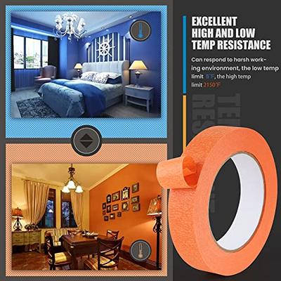 Lichamp 2 Pack Orange Painters Tape 1 inch, Orange Masking Tape 1 inch x 55  Yards x 2 Rolls (110 Total Yards) - Yahoo Shopping