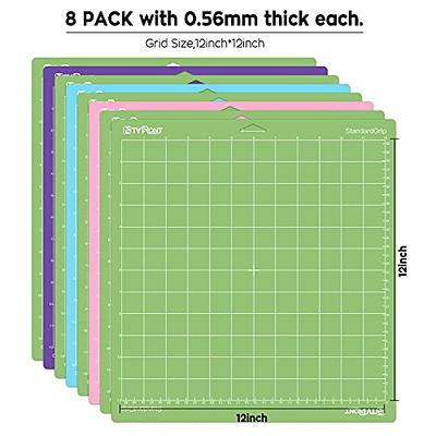 8Pack Cutting Mat For Cricut 12X12 Inch Standardgrip Adhesive