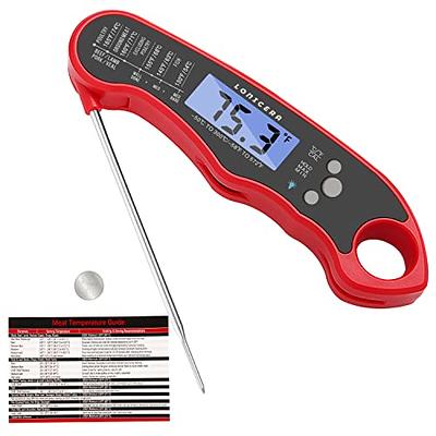 Copkim 6 Pcs Waterproof Food Thermometer for Water, Liquid, Candle and  Cooking Digital Meat Thermometer with Long Probe Instant Read Thermometer  for