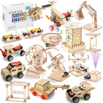 SparkJump DIY Wood Building Kits for Kids | Kids Wood Projects for Creative  Fun | STEM Teaching Woodworking Kit for Kids | Great Gift Idea for Crafts