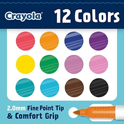 Crayola Dual Chisel Tip & Brush Markers, Art Markers, Gifts for Teens, 12ct  - Yahoo Shopping