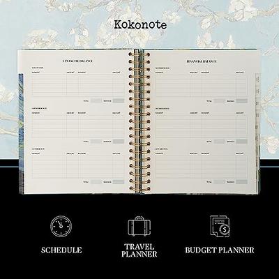 Kokonote Van Gogh Planner 2024 Weekly Planner, Big Size 8.3 x 9.8 inches, August 2023 - December 2024, Daily Weekly And Monthly Planner 2024