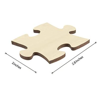 48 Piece Blank Puzzle with Puzzle Tray to Draw on, Each Piece is